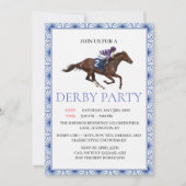 Invitation à la soirée du Derby de course de cheva (Devant)