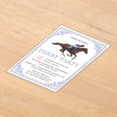 Invitation à la soirée du Derby de course de cheva (Poser)