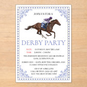 Invitation à la soirée du Derby de course de cheva (Recto)