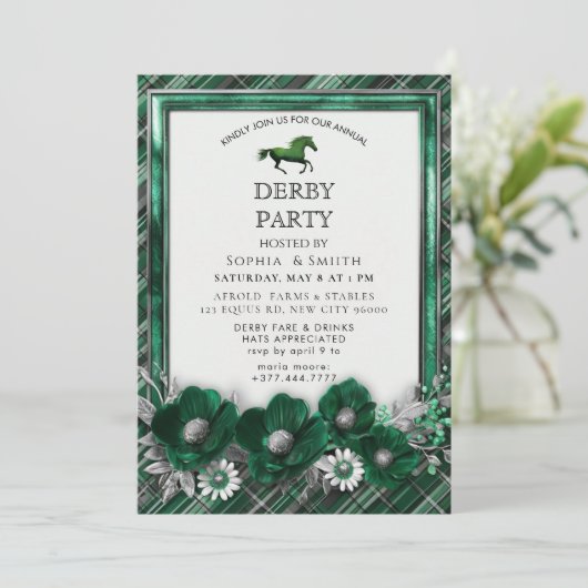 Invitation à la soirée du Derby du cheval argenté (Debout devant)