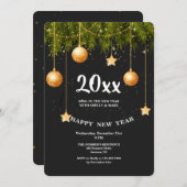 Invitation à la Soirée du Nouvel An (Devant / Derrière)