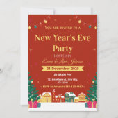 Invitation à la soirée du Nouvel An 2026 (Devant)