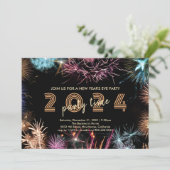 Invitation à la soirée du Nouvel An Feu d'Artifice (Debout devant)