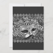 Invitation à la soirée du Nouvel An Silver Masquer (Dos)