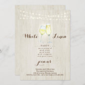 Invitation à la soirée en lin blanc (Devant / Derrière)