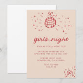 INVITATION À LA SOIRÉE FILLE (Devant / Derrière)