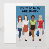 Invitation à la soirée filles à thème mode (Devant / Derrière)