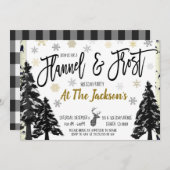 Invitation à la soirée Flanelle et Givre (Devant / Derrière)