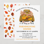 Invitation à la soirée Friendsgiving avec des citr (Devant / Derrière)