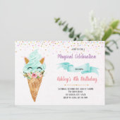 Invitation à la soirée glacée Unicorne (Debout devant)