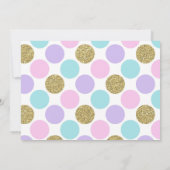 Invitation à la soirée glacée Unicorne (Dos)