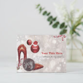 Invitation à la soirée glamour des fêtes de Noël (Debout devant)