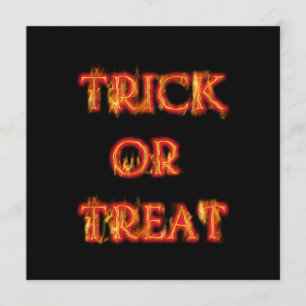 Invitation à la soirée Halloween de la fête du feu