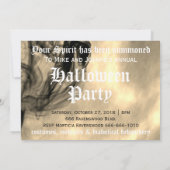 Invitation à la soirée Halloween de la pleine lune (Dos)