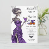 Invitation à la soirée Halloween des filles effray (Debout devant)