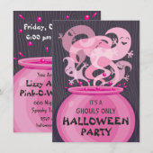 Invitation à la soirée Halloween des goules unique (Devant / Derrière)