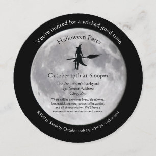 Invitation à la soirée Halloween en cercle de Wick