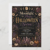 Invitation à la Soirée Halloween Moonlight & Magic (Devant)