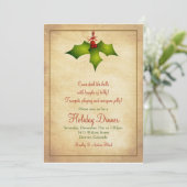 Invitation à la soirée Holly Holiday (Debout devant)