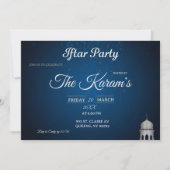 Invitation à la soirée Iftar de la mosquée élégant (Devant)