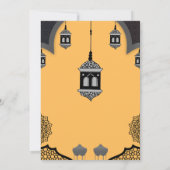 Invitation à la soirée Iftar de Ramadan (Dos)