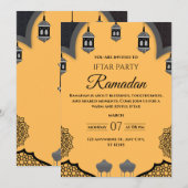 Invitation à la soirée Iftar de Ramadan (Devant / Derrière)