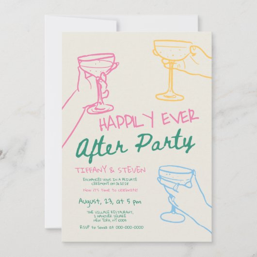 Invitation à la soirée "Ils vécurent heureux", réc (Devant)