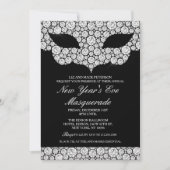 Invitation à la soirée masquée du Nouvel An NYE (Devant)