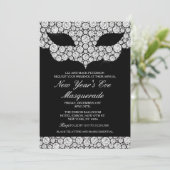 Invitation à la soirée masquée du Nouvel An NYE (Debout devant)