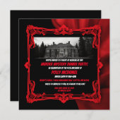 Invitation à la soirée mystère du meurtre du manoi (Devant / Derrière)