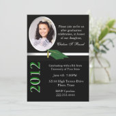 Invitation à la soirée noire, blanche et verte (Debout devant)