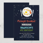 Invitation à la soirée petit-déjeuner de minuit (Devant / Derrière)