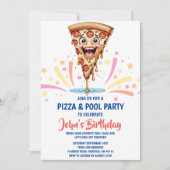 invitation à la soirée pizza pool (Devant)