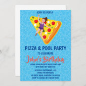 invitation à la soirée pizza pool (Devant / Derrière)