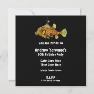 Invitation à la soirée poisson Steampunk
