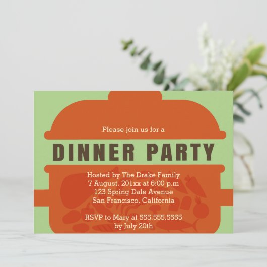 Invitation à la soirée Pot Luck (Debout devant)