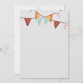 Invitation à la soirée pyjama camping pour filles (Dos)