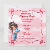 Invitation à la soirée pyjama de la Galentine (Devant)