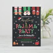 Invitation à la soirée pyjama des fêtes de Noël (Debout devant)