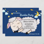 Invitation à la Soirée Pyjama des Moutons Endormis (Devant / Derrière)