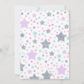 Invitation à la soirée pyjama Licorne d'hiver (Dos)