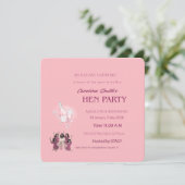 Invitation à la soirée Rose Coquette | Élégante do (Debout devant)