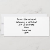 Invitation à la soirée Steam Train (Dos)