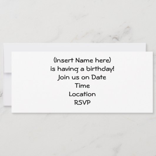 Invitation à la soirée Steam Train (Dos)