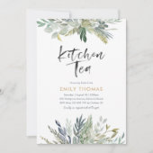 Invitation à la soirée thé de cuisine | Feuillage  (Devant)