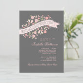 Invitation à la soirée thé de la Fête de l'mariée (Debout devant)