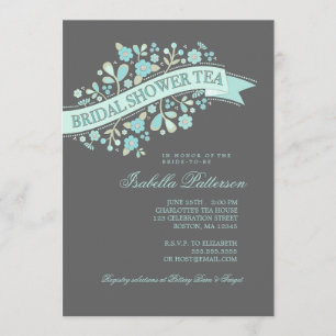 Invitation à la soirée thé de la Fête de l'mariée