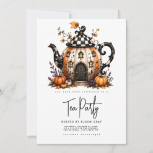 Invitation à la soirée thé Halloween
