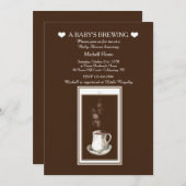 Invitation à la Soirée Thé (ou Café) Quelque chose (Devant / Derrière)