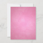 Invitation à la soirée thé rose de charme (Dos)